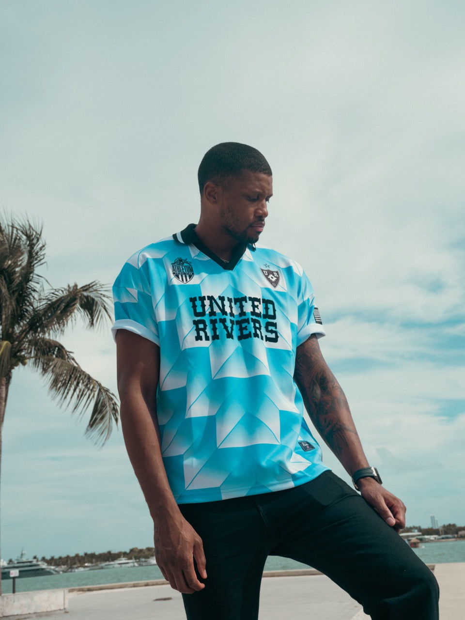 United Rivers FC x Athletum FC Soccer Jersey (Blue) | United Rivers