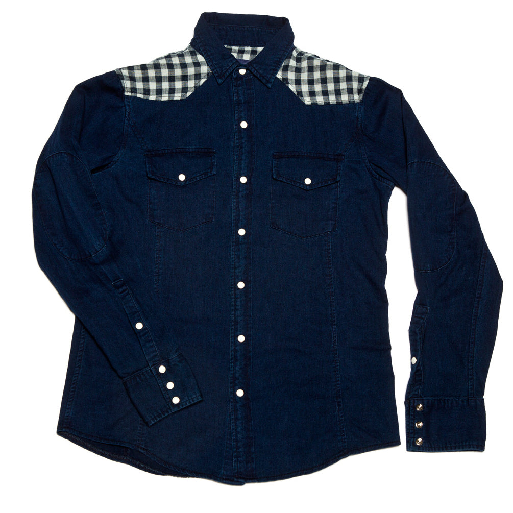 United Rivers Rio Grande cotton-linen button-down shirt front