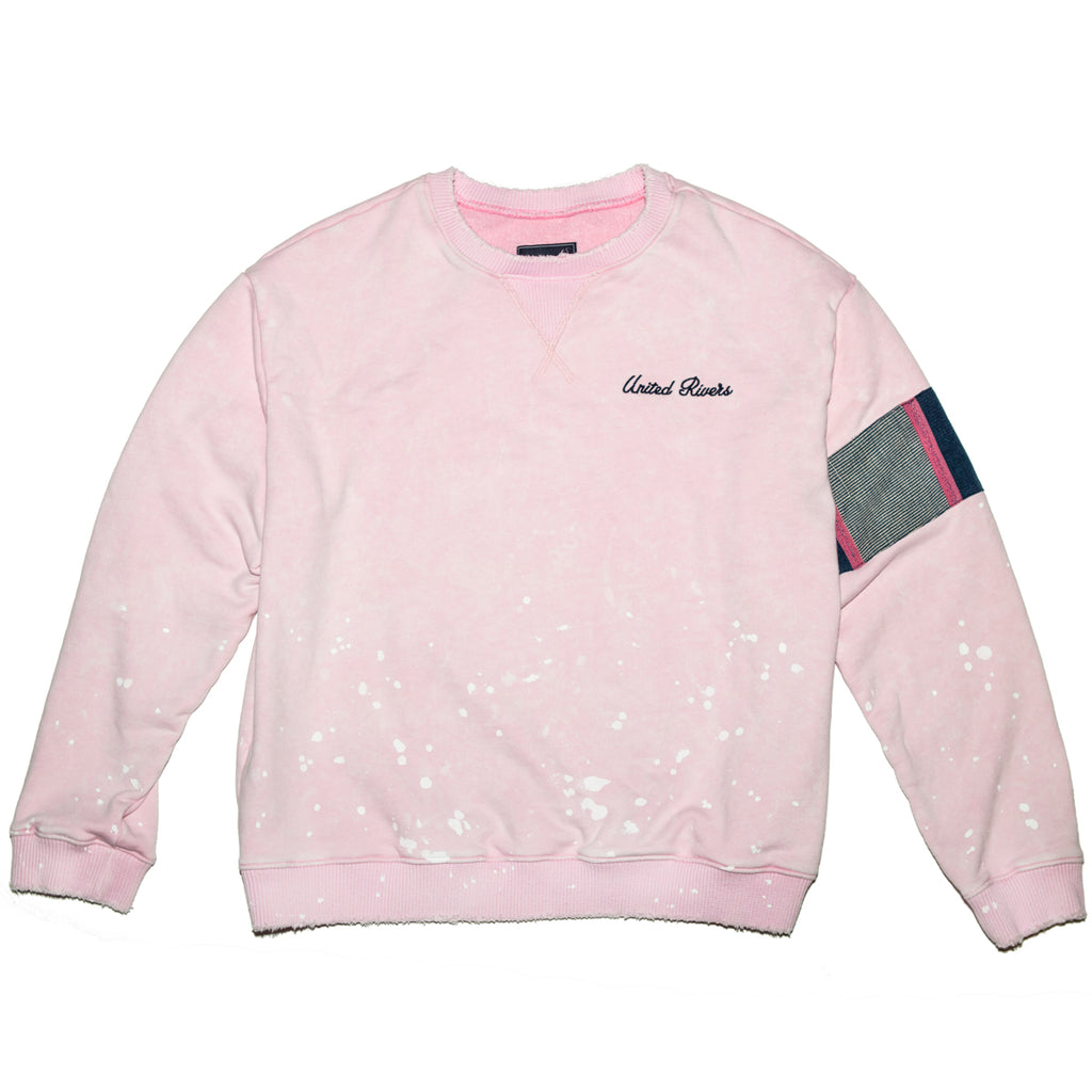 United Rivers Red River crewneck sweater pastel pink front
