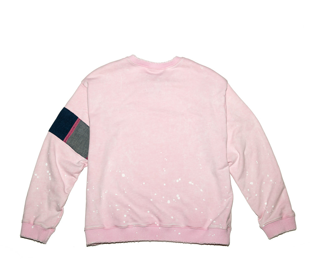 United Rivers Red River crewneck sweater pastel pink back